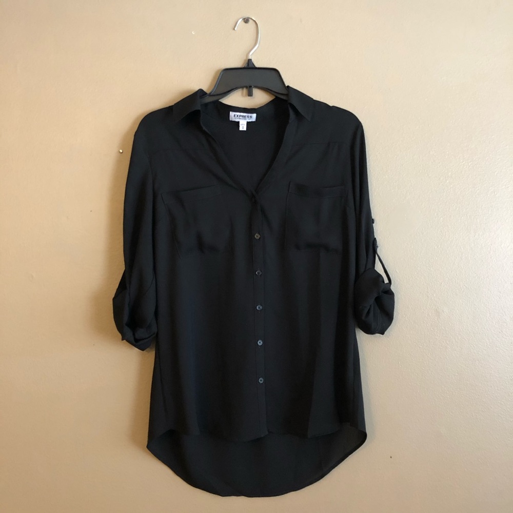 Express Portofino Shirt Black Size M